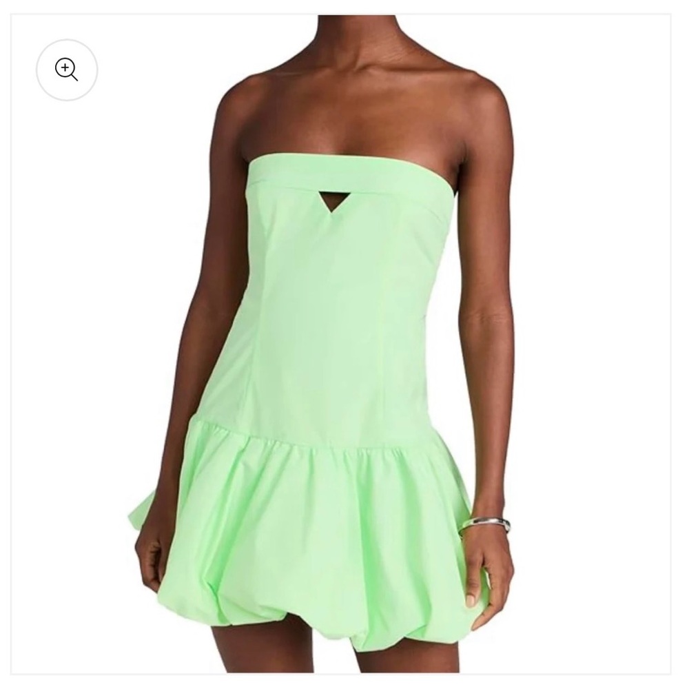 Amanda Uprichard Pastel Green Strapless Dress